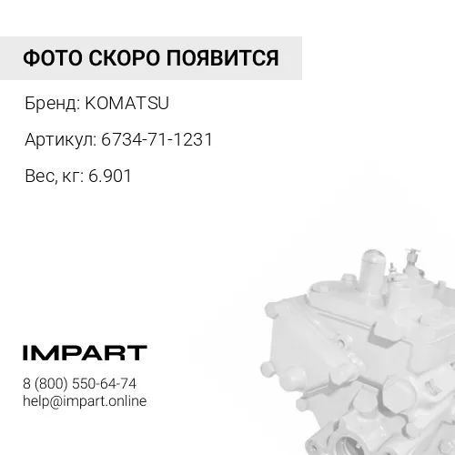 6734-71-1231 ТОПЛИВНЫЙ НАСОС KOMATSU