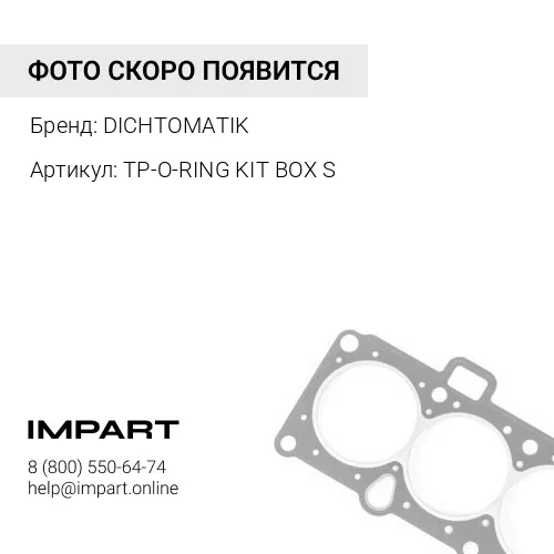 TP-O-RING KIT BOX S Набор колец уплотнительных DICHTOMATIK