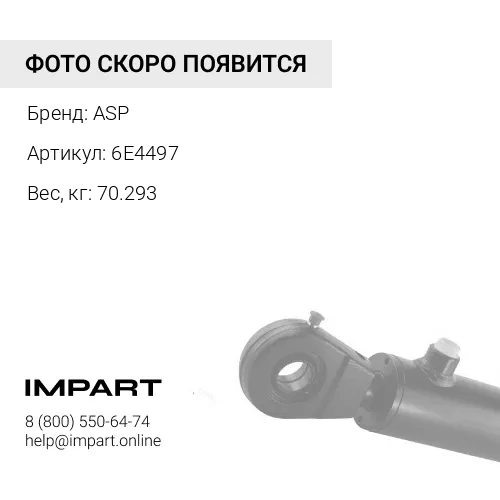 6E4497 Шток гидроцилиндра ASP