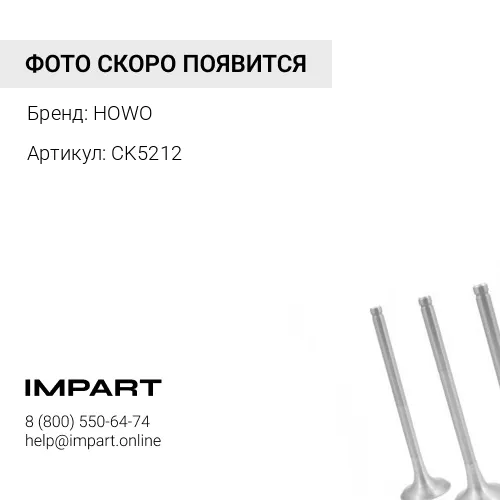 CK5212 Клапан впускной Евро -3 (D=45) CREATEK (VG1096050015 \ VG1540050015)