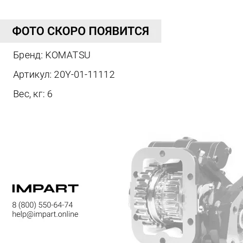 20Y-01-11112 ДЕМПФЕР KOMATSU