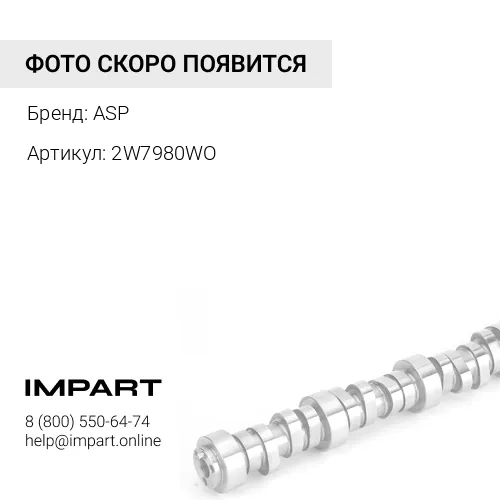 2W7980WO Распредвал без шестерни ASP 2W7980 ASP