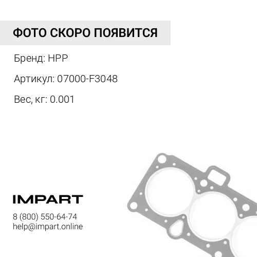 07000-F3048 ПРОКЛАДКА ТИП "О" HPP