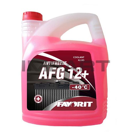 ОЖ Favorit Antifreeze AFG12+ (-40°) красный/red (5 л)